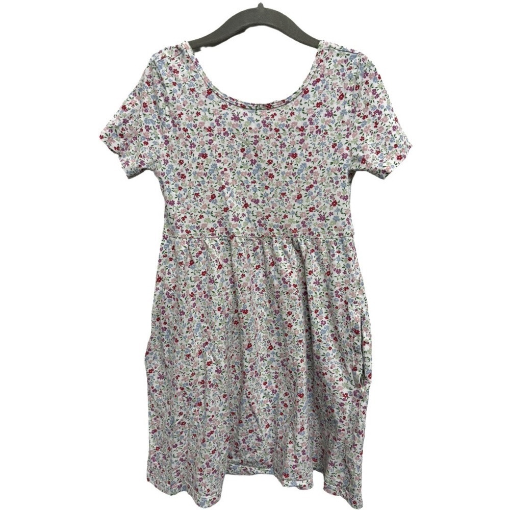 Old Navy Girls Floral Short Sleeve Dress Small 6-7 Cottagecore Spring
